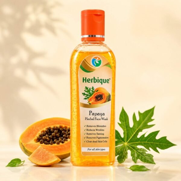 Herbique-Papaya-Face-Wash Herbique Papaya Face Wash