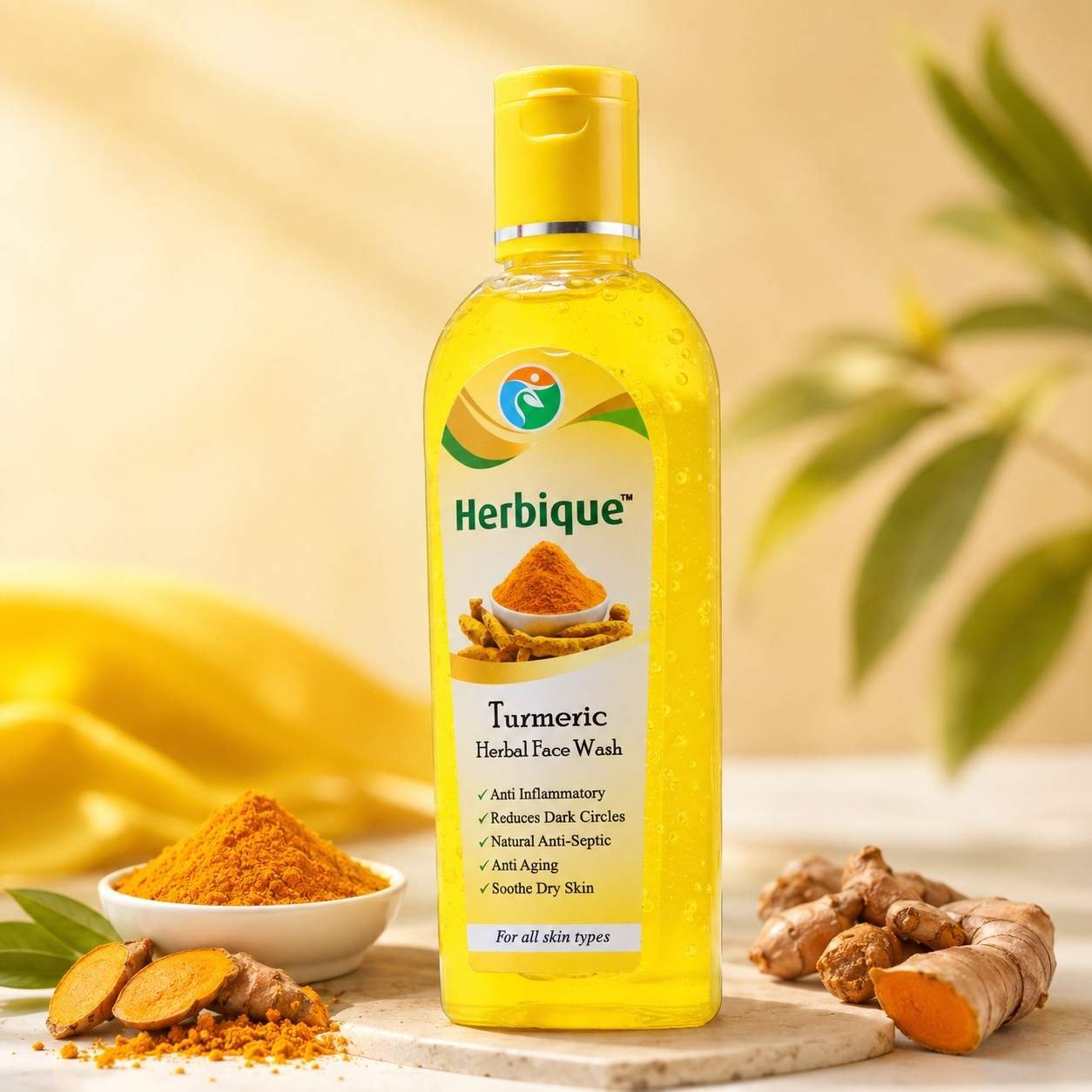 Herbique Turmeric herbal face wash
